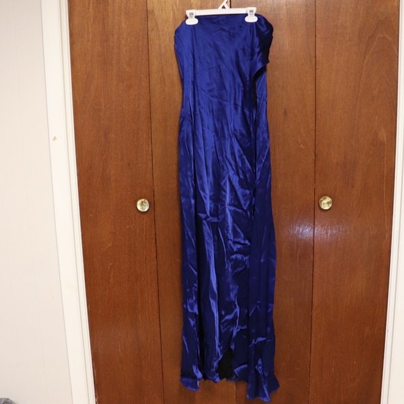 Diane Von Furstenberg Dresses & Skirts - Diane von Furstenberg Royal Blue Strapless Satin Dress – NWT – $998 Retail